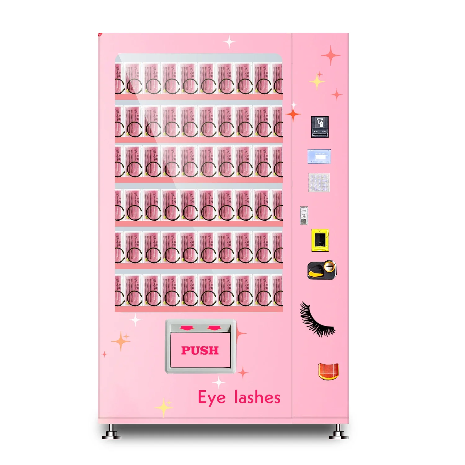 YG Hair Vending Machine Eye Lashes Customize for France