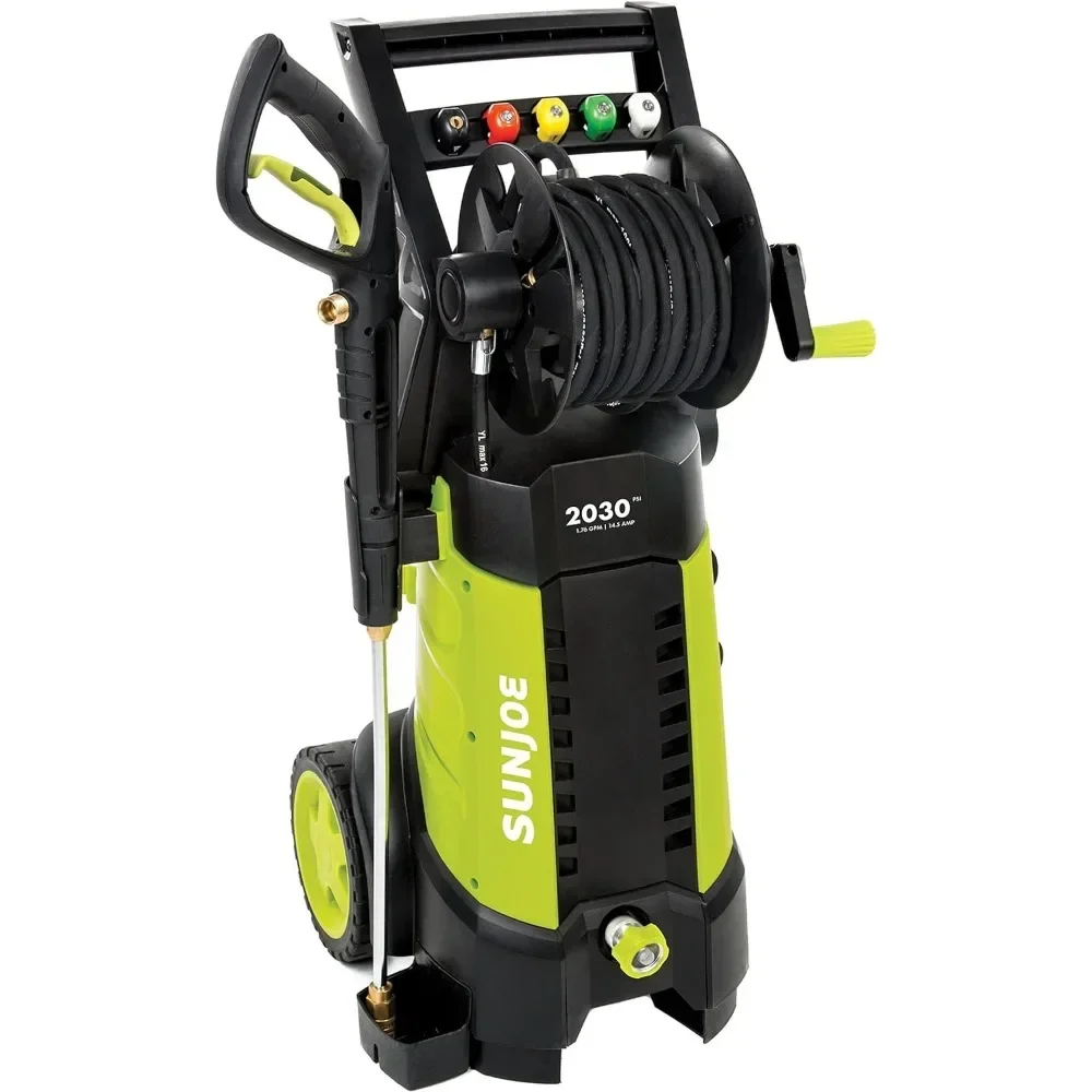 

A 14.5 Amp Electric Pressure Washer with Hose Reel Hochdruckreiniger Pistola Hidrolavadora High Pressure Washer