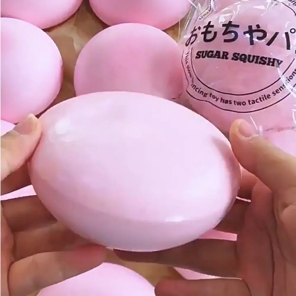 Student Simulated Buns Squishy Toy Slow Rising Suction Finger Bread Squishy Pinch Pink Sensory Toy Children Gift