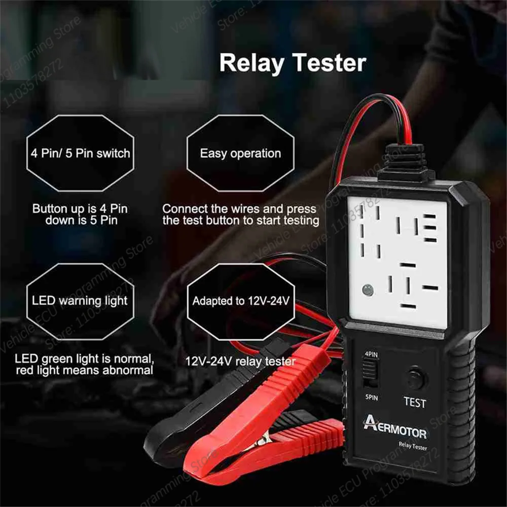 Universele tester auto offerte tester kortsluiting tester automatische batterij tester tester 12V 24V batterij spanning tester