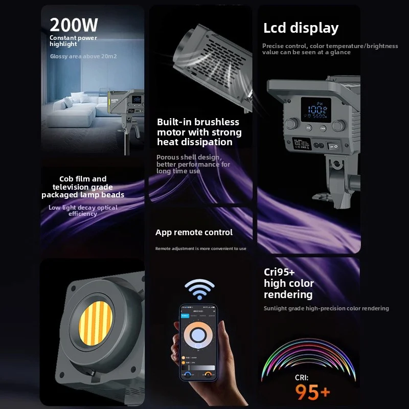 لايف ملء ضوء أضواء التصوير صورة الشعر صور لينة مصباح عالية اللون تقديم عكس الضوء فيلم التلفزيون الإعلان مصابيح #4