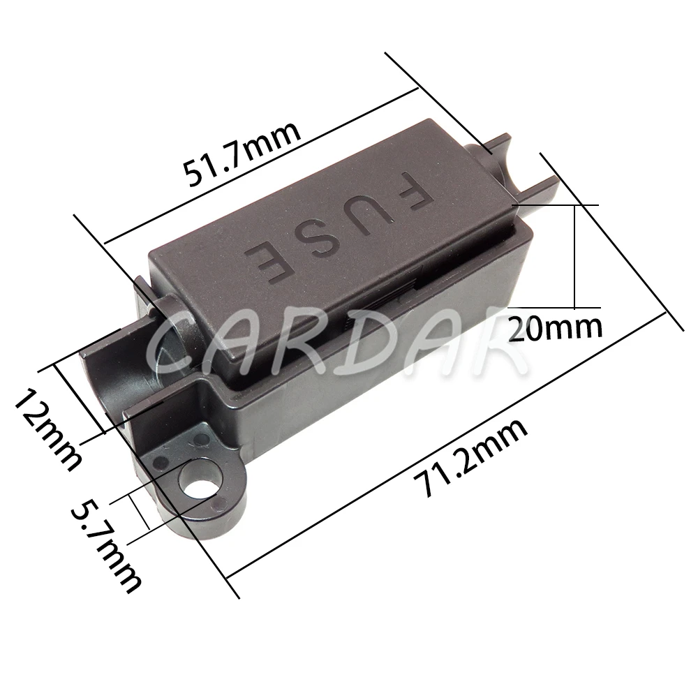 1 Set 1 Pin AC Assembly Auto Fuse Holder Blade Plastic Housing Fuses Holder Flat Type ANM Bolt-on Fuse Box Without Fuse