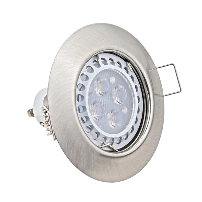 Metal Round Recessed Downlight Fitting Ceiling Spot Lights Frame Suit Lamp Socket Holder