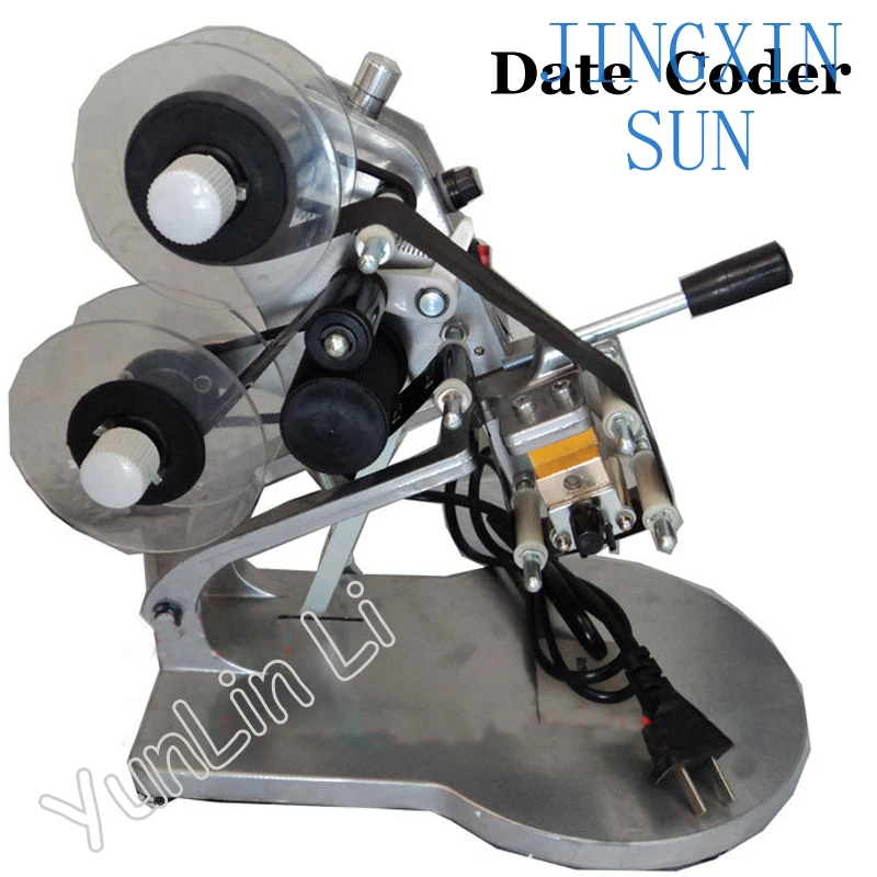 Date Ribbon Coder Color Ribbon Hot Printing Machine Direct Thermal Foil Manual Stamp Printer Coding Machine DY-8