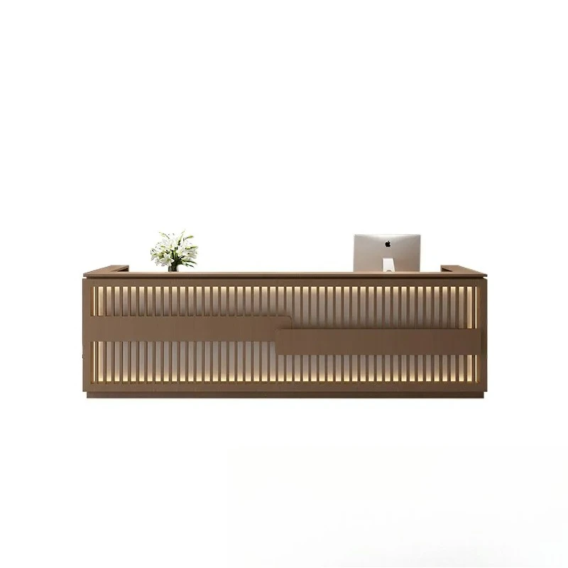 New Chinese Style Checkout Counter for Bar Company Front Desk Reception Welcome Desk for Caier Shop Barber Shop Beauty