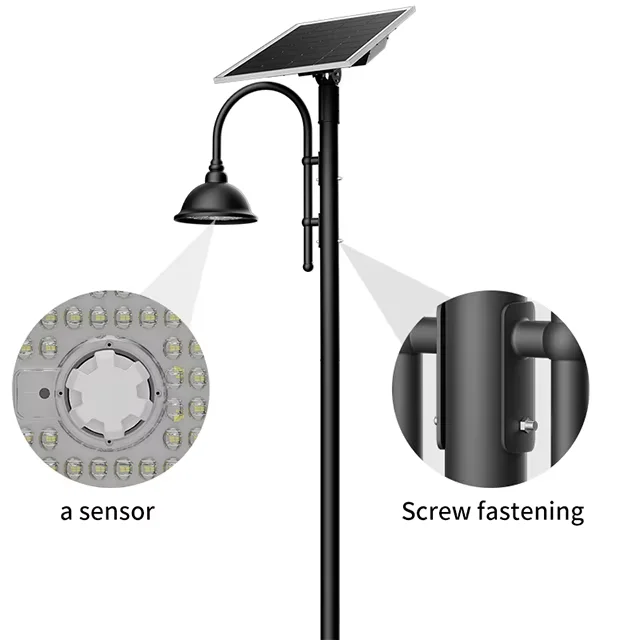 IP65 Waterproof Outdoor Aluminum LED Solar Street Light with Controller for Garden & Road Use