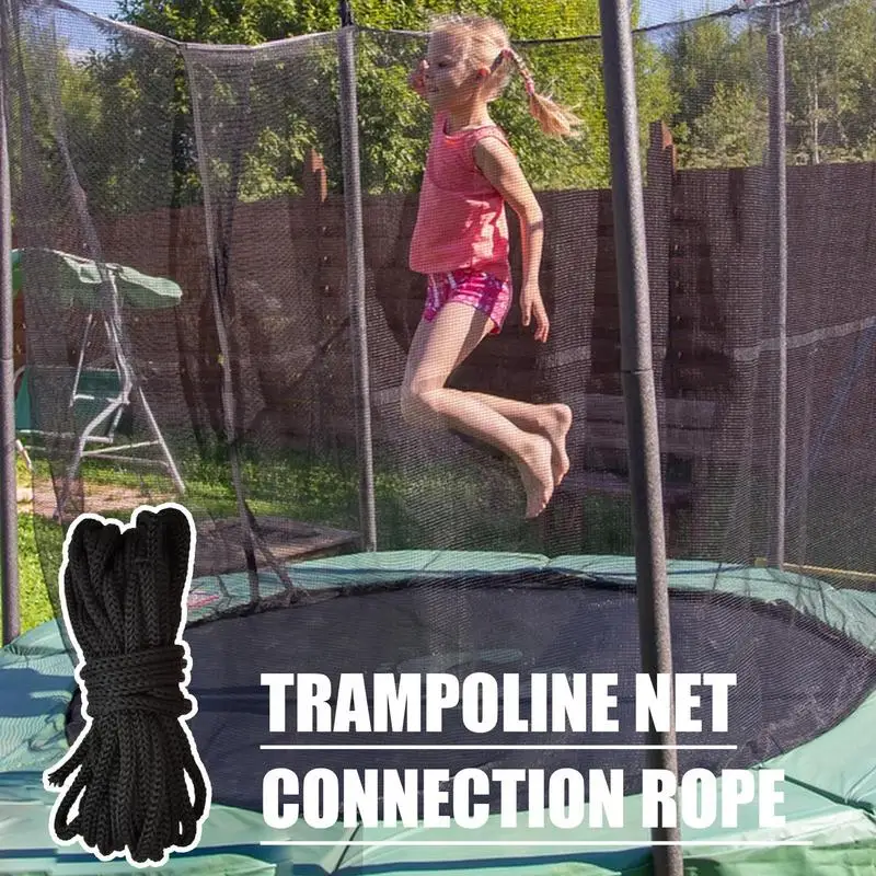 

Woven Mesh Trampoline Netting Rope Trampoline Parts Netting Cords 4pcs Strong Load-Bearing Connection Rope For Bundling Luggage