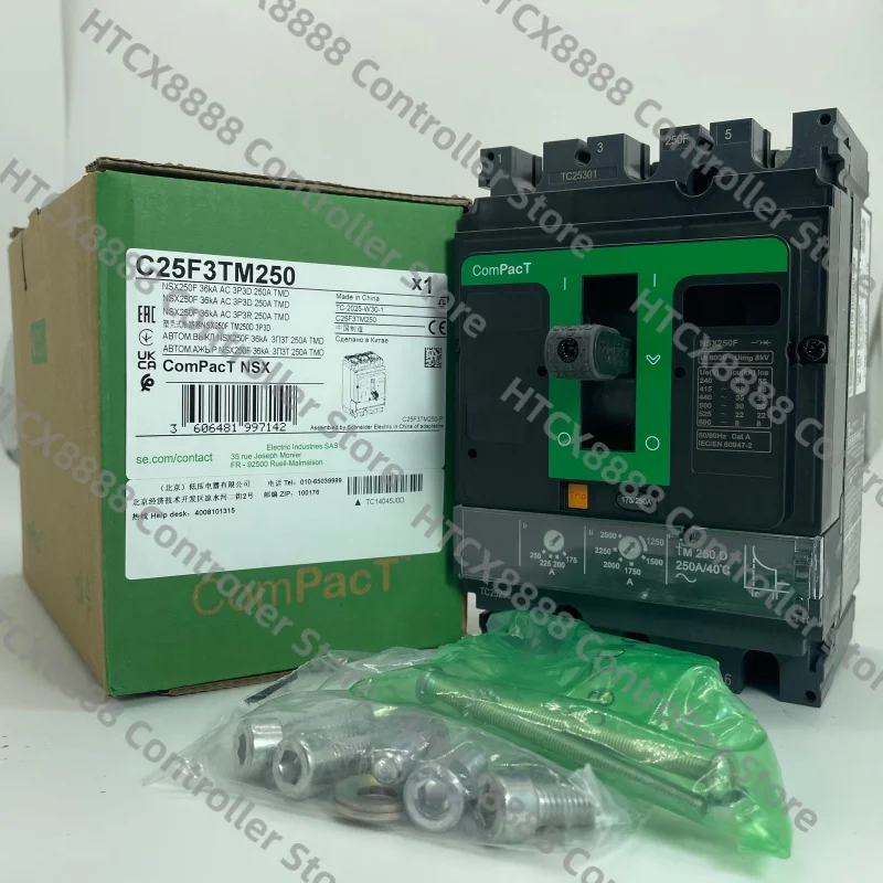 Brand New Original C25F3TM250 Moulded Case Circuit Breaker, NSX250F TMD, 250A, 3P3D