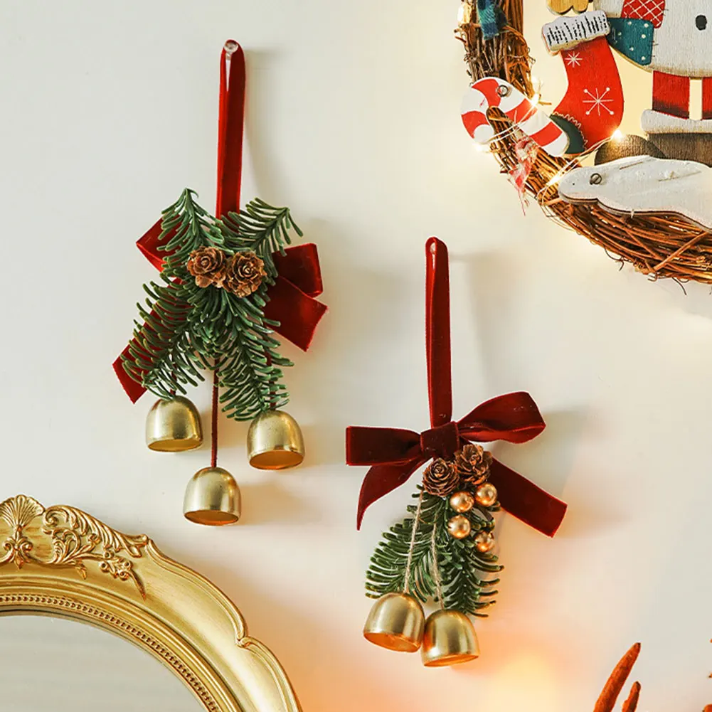 Weihnachtsbaum-Hänge-Charme Velvet-Bow Weihnachtsbaum-Pendellanhänger einzigartige Feiertags-Stuffers für die Familie für festliche Partyatmosphäre