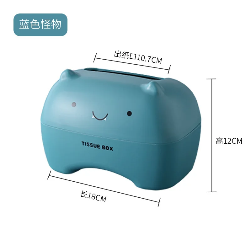 Cartoon Tissue Box Bathroom Toilet Paper Holder Kitchen Napkin Storage Box Car Tissue Box Wipes Hand Towel Dispenser Container