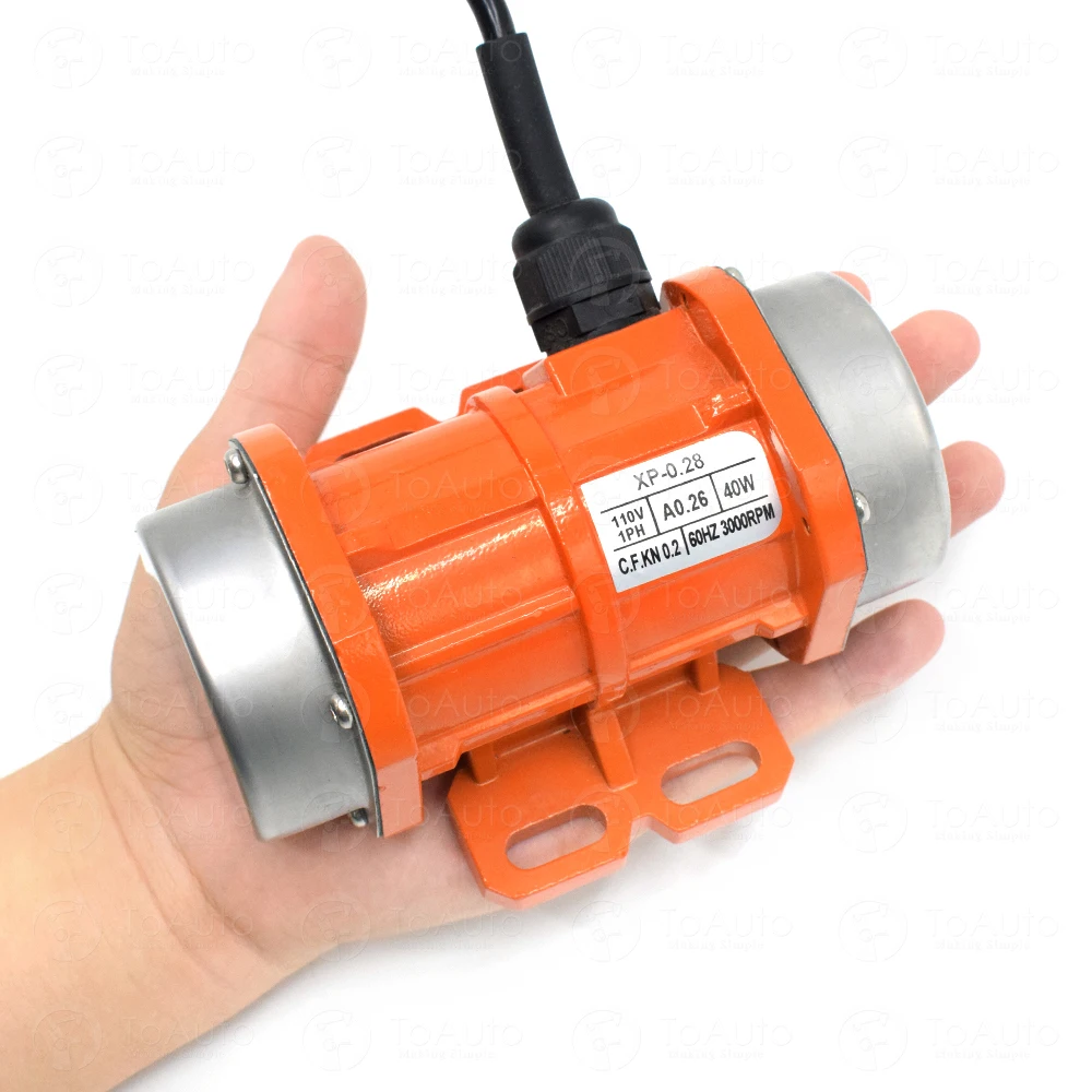 110V 40W Concrete Vibrator Vibration Motor with 3000Rpm and Single /Three Phase Aluminum/Motor Speed Controller