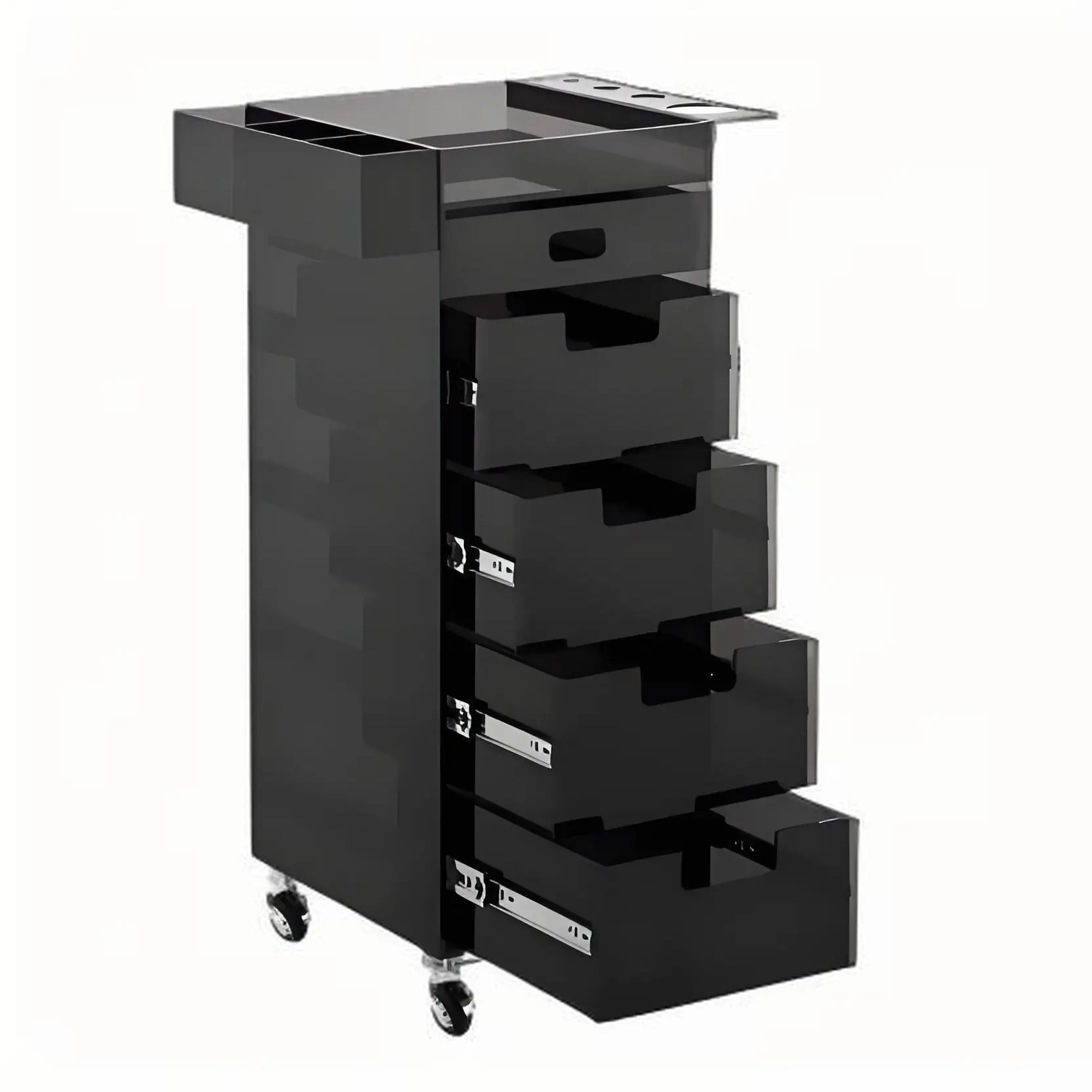 Barber shop perm and dye trolley hair stylist rack bar cart hair cart tools beauty trolley hair salon storage