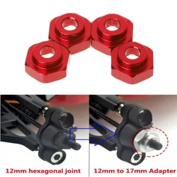 12mm to 17mm Wheel Adapter Drive Hub Combiner Hexagonal Hex Hole 6mm Parts For HSP 1/10 1/8 RC Car buggy monster Truck