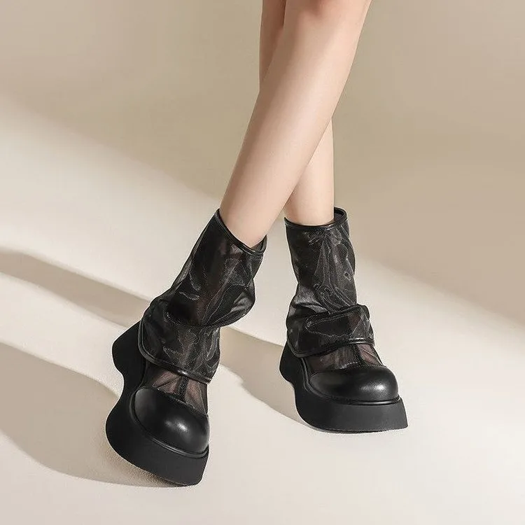 Women's Solid Color Breathable Thick Sole Non-slip Short Sandals Spring and Summer Shoes 2026 New Zipper Design Toe-cap Sandals view 4
