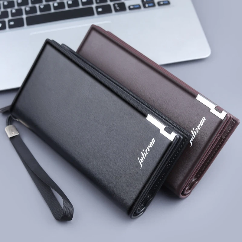 2024 Men Wallets Business Long Zipper Large Capacity Quality Male Purse With Card Holder Multi-function Wallet For Men