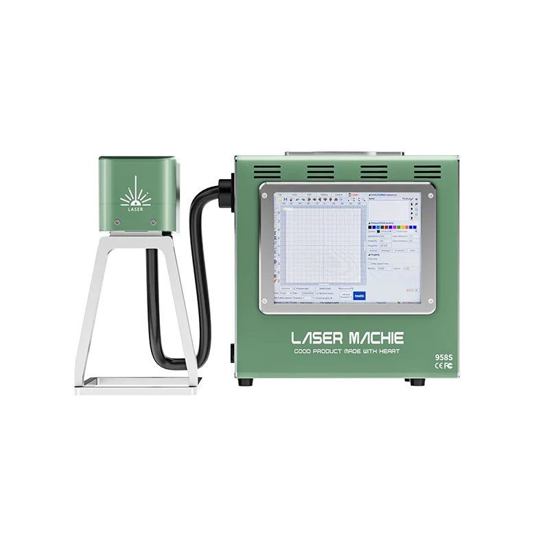 

LY-TBK 958S Handheld Small Fiber Laser Mark Marking Engraving Machine Built-In Computer 6000MA Lithium Battery Work Scope 100mm