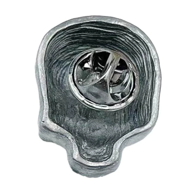  Gothic Skeleton Badge Versatile Skull Brooch Halloween Themed Lapel Pin Jewelry