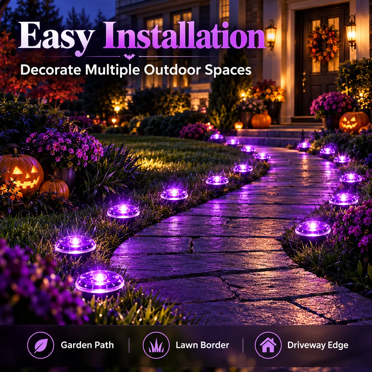40/30/20/10 LED Halloween Sola - đánh giá và giá Outdoor Power Stake