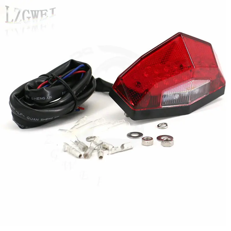 

Motorcycle Flashing Tail Light ABS Indicator Brake Taillight For Kawasaki KLX250 1994-2007 refit Rear Brake Lamp Assembly