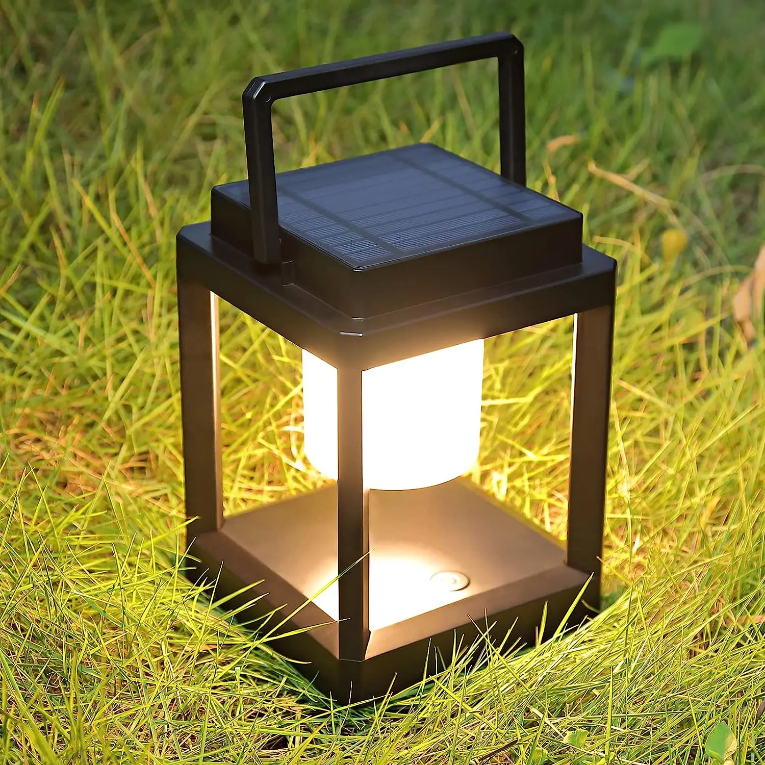 

Portable Rechargeable Waterproof Solar Lights, Touch Controlled Outdoor Garden Lights, Cordless Table Lamps For Patio/Camping