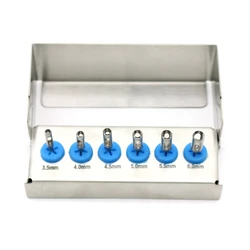 6pcs/set Dental Implant Trephine Bur Drill Tissue Punch Planting Tools Surgical for Low Speed Machine Tools