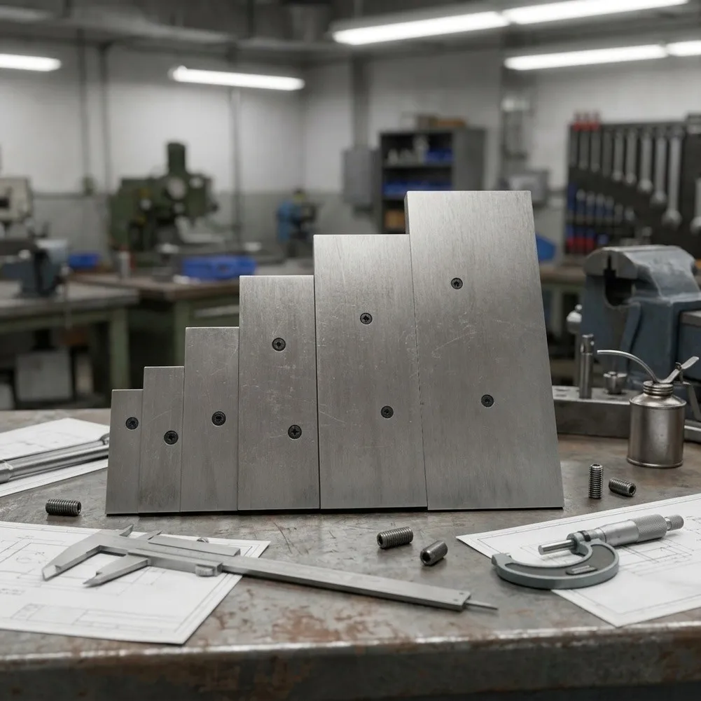 Alloy Steel For Parallel Set 6PCS Adjustable for Layout Inspection 3/8 inch up to 2-1/4 inch Range Slot and Hole Gauge