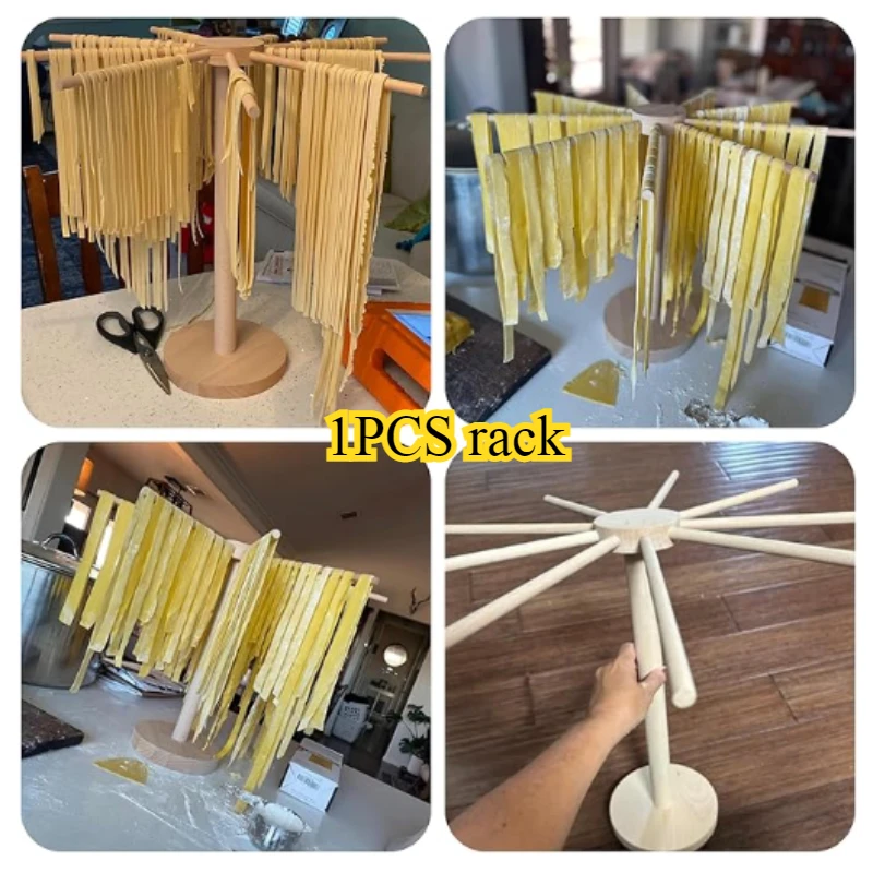 

Wood Pasta Drying Rack for Fresh Pasta Spaghetti Dryer Stand Noodles Drying Holder Hanger Stand Cooking Tools