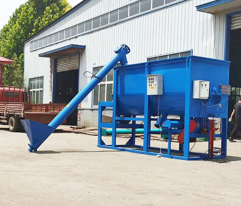 Industrial automatic high efficiency automatic feed crusher and mixer