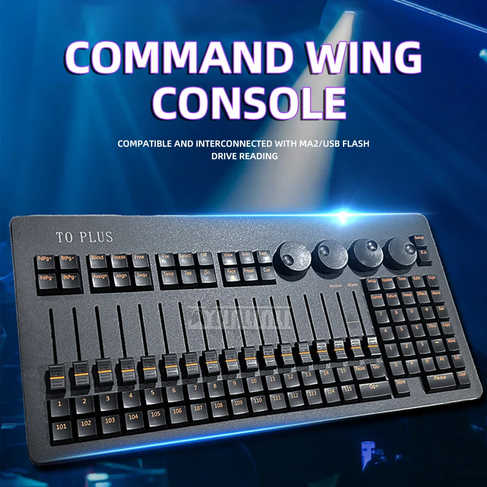 MA2 Mini Command Wing To Plus, DMX512 Lighting Console, Stage Light Control Desk