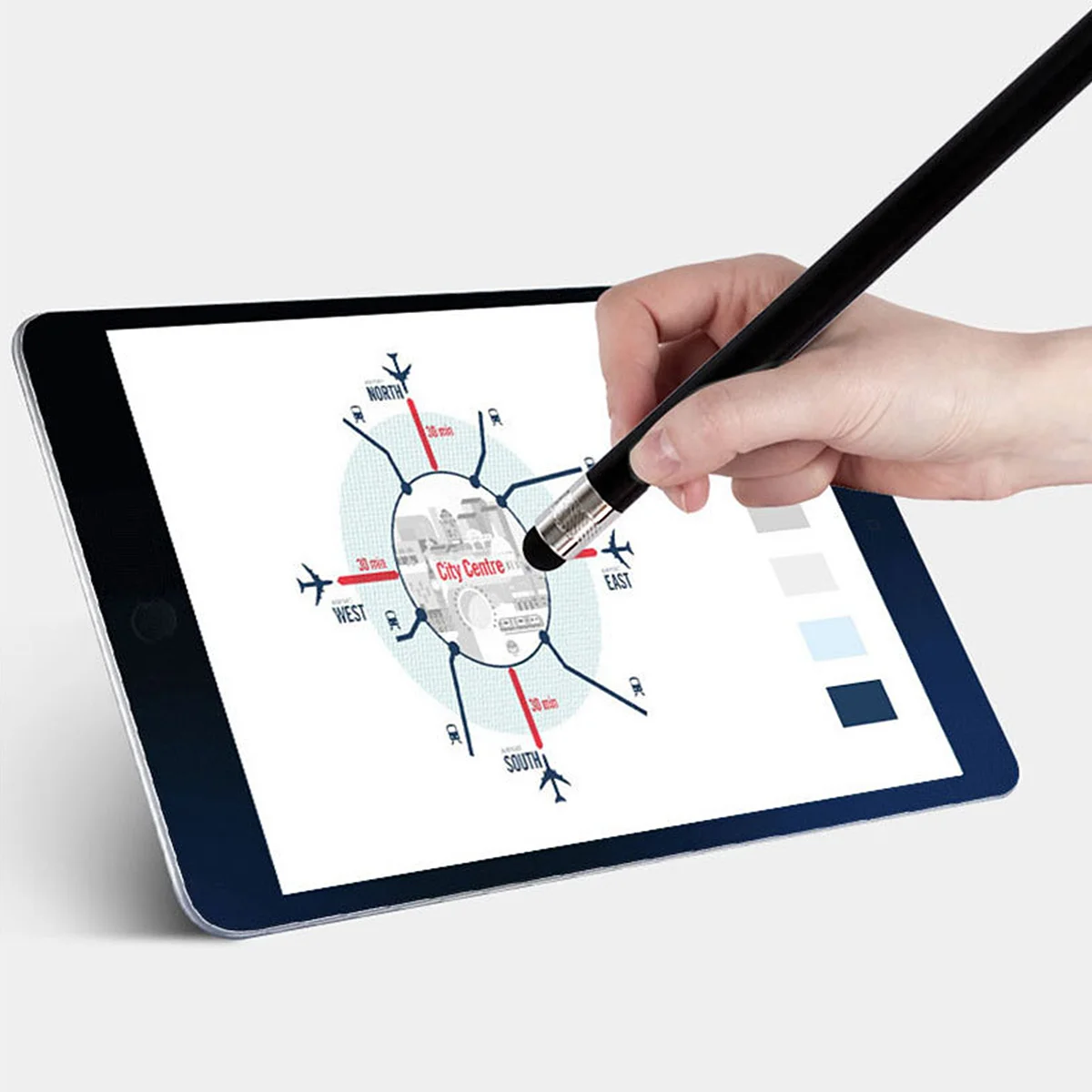 

2Pcs Double Head Stylus Pen Slim Lightweight Capacitive Stylus for Phone Tablet Drawing Note Taking Touch Screen Pens