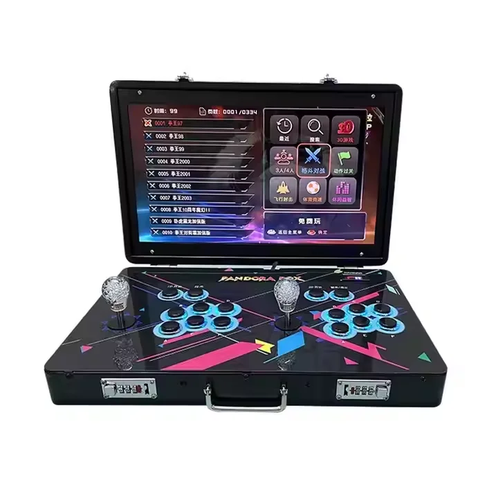 New LECHUANG QH-001 Arcade Game Console Portable Foldable Moonlight Treasure Box Home Use 19 Inch 24 Inch Dual Joystick