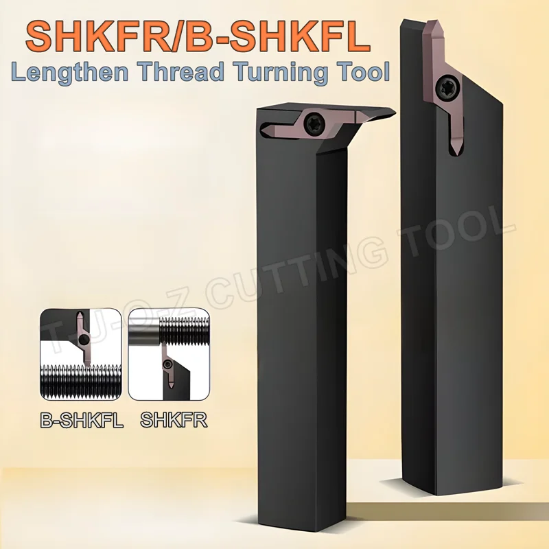 

55 60 degrees Lengthen External Thread Turning Tool SHKFR B-SHKFL 1212K42 1616K42 2020K42 2525M42 CNC Holder Lathe Cutter Bar