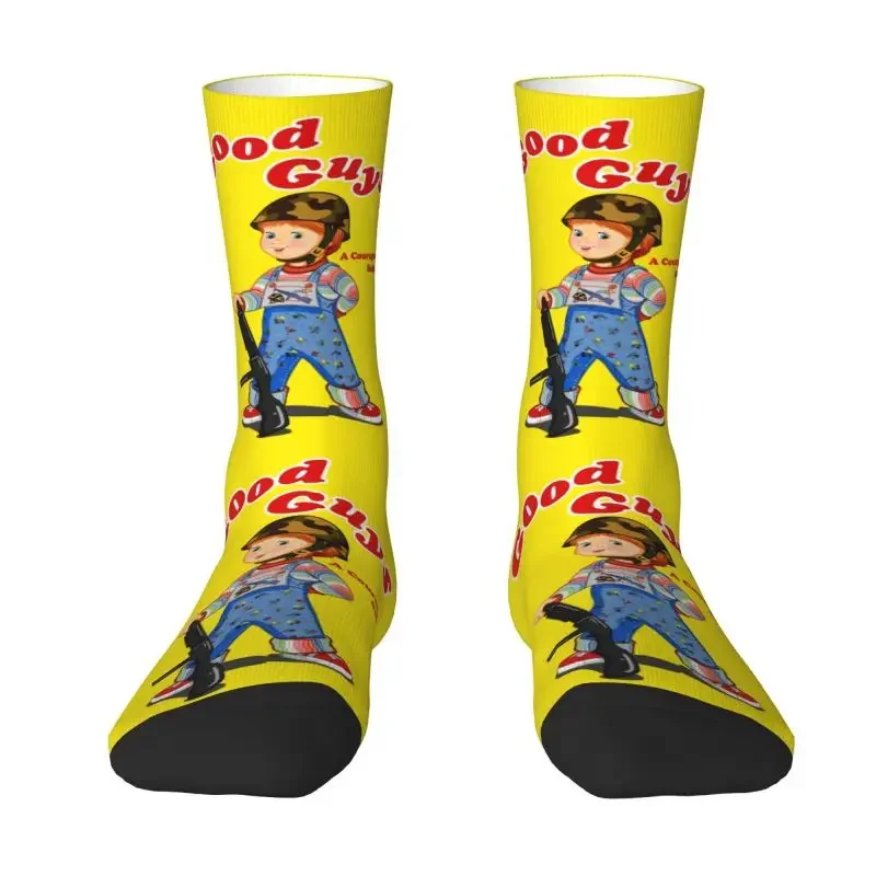 

Child's Play Good Guys Fireman Men Women Crew Socks Unisex Novelty Child's Play Chucky Spring Summer Autumn Winter Dress Socks