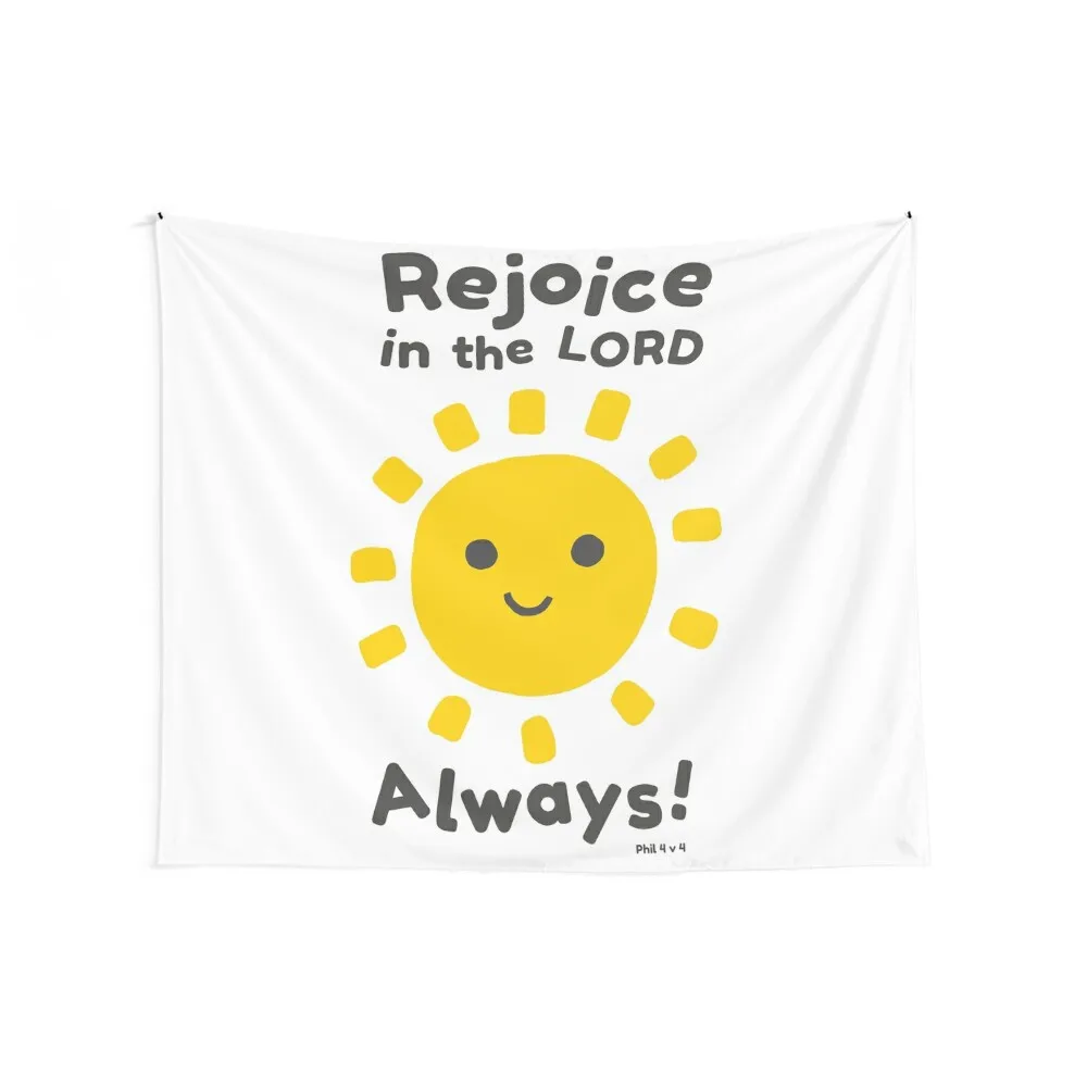 Rejoice In The Lord Always! - Philippians 4:4 Tapestry Room Decoration Korean Style Decorative Paintings Tapestry