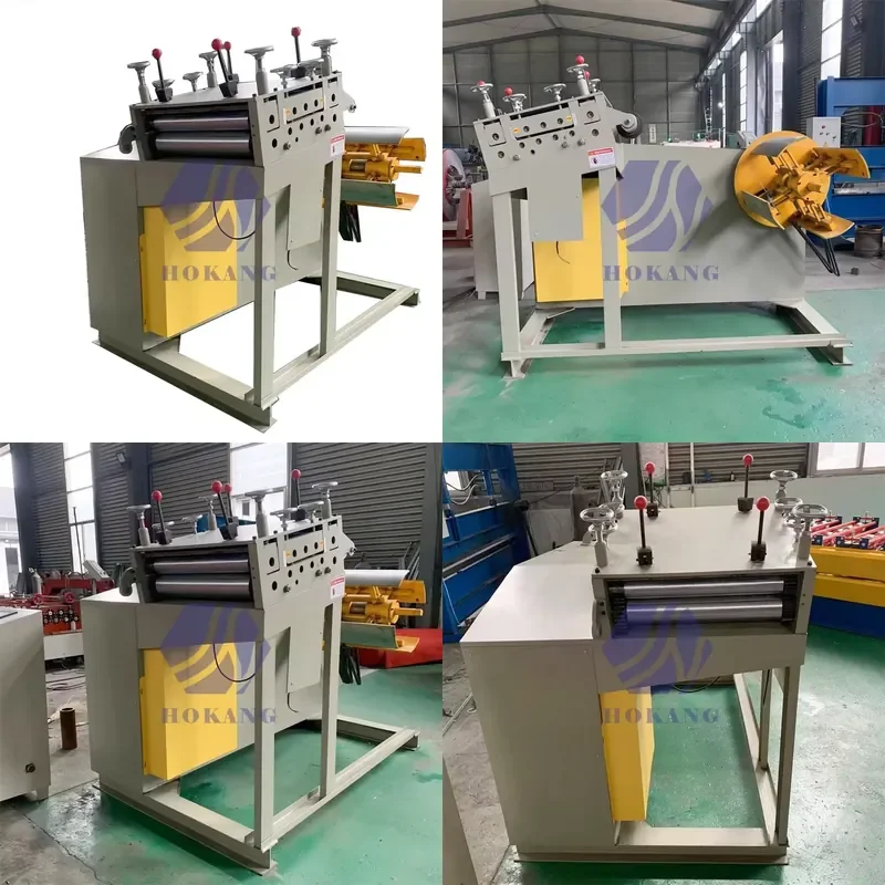 Factory Price Steel Sheet Feeding Decoiler 2 in 1 3T Straightening Uncoiler Machine Price