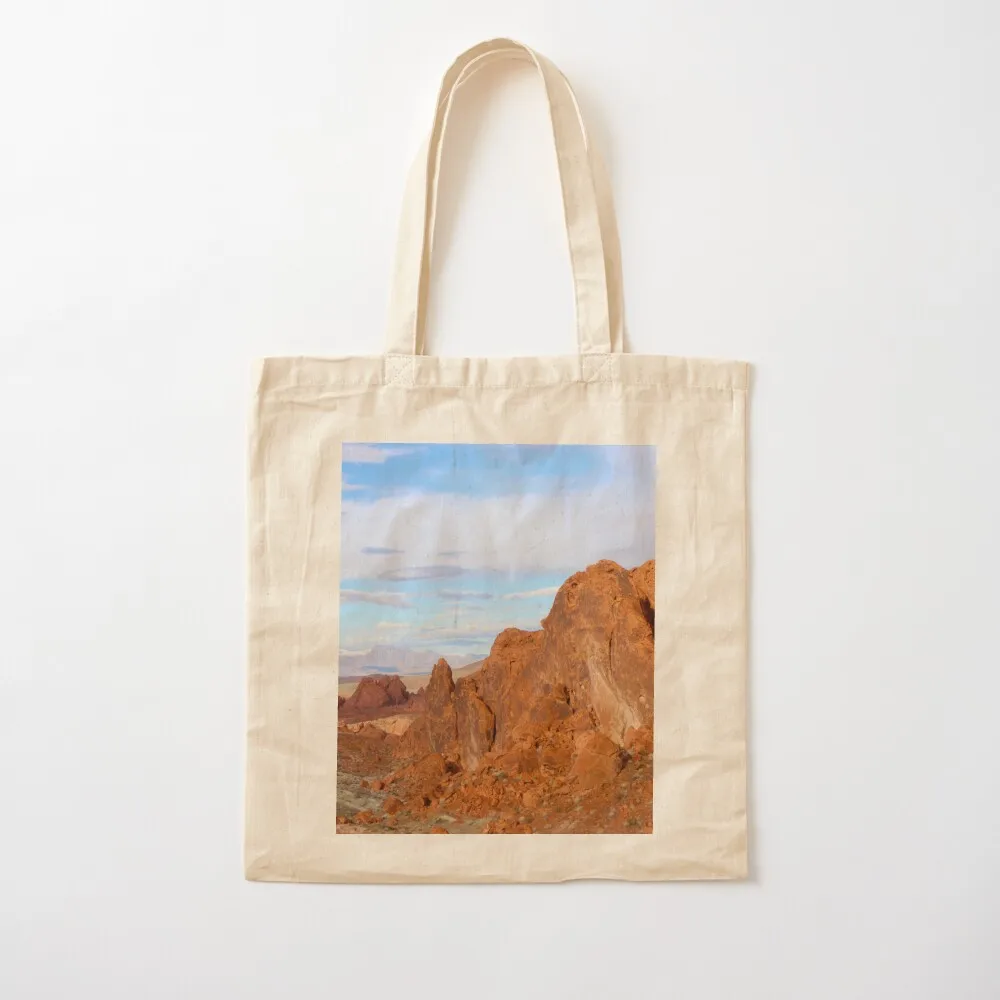 Valley of Fire II Tote Bag Tas Tangan Kanvas Tas Pantai Wanita