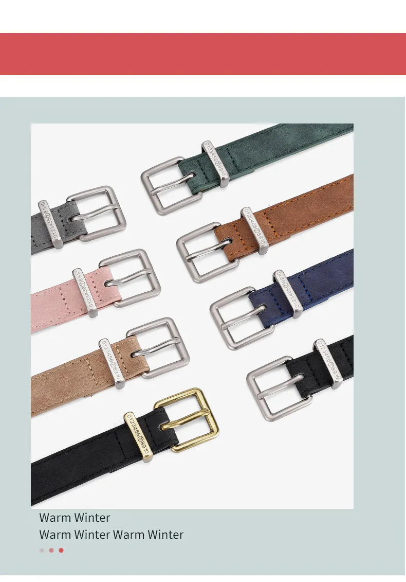 Damengürtel, modisch, Dornschließe, dünner Gürtel, echter Luxus, weicher Gürtel für Damen mit Cargohose, Jeans, Unisex-Gürtel, PU-Ledergürtel für Herren – Detail 2
