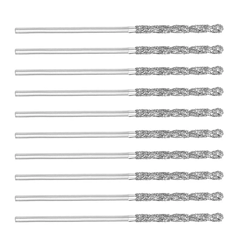 

20Pcs 1mm/0.04Inch Diamond Twist Drill Bits High Speed Steel HSS for Glass Sea Shells Stone Tiles