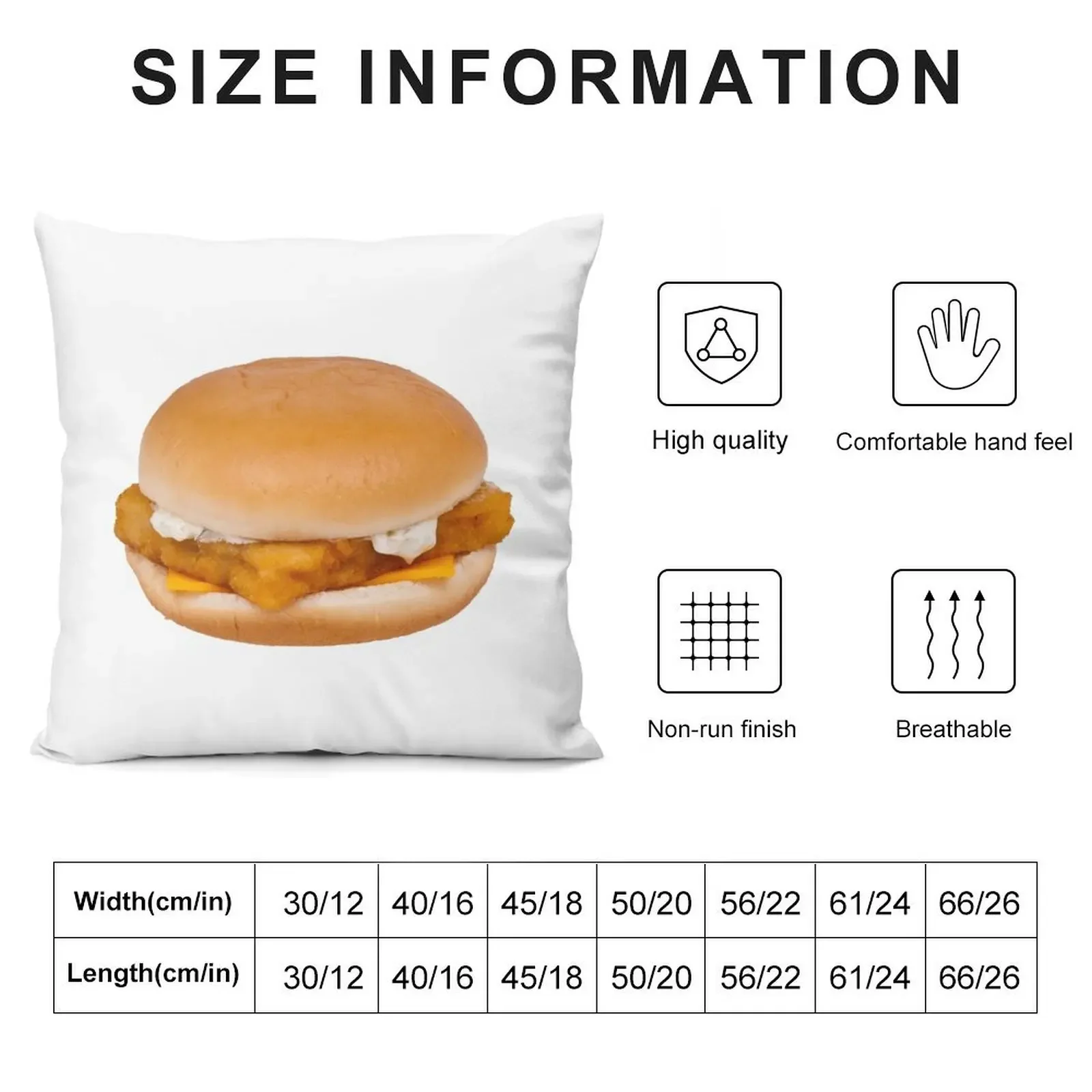 fish filet sandwich Throw Pillow Pillow Covers Decorative Sitting Cushion Pillowcases For Pillows pillow