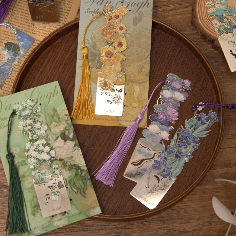 4 Dấu Trang Kim Loại Rỗng Với Tua Rua Nhiều Màu Sắc Dành Cho Người Yêu Sách Giáo Viên Dropshipping