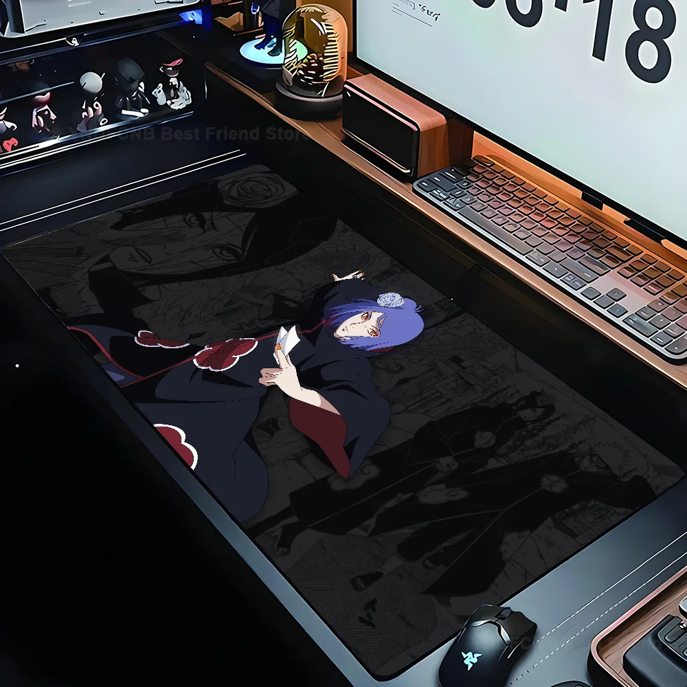 

Anime Cool Mousepad Mouse Mat Desk Mat With Pad Gaming Accessories Prime Gaming XXL N-Narutos Keyboard Pad
