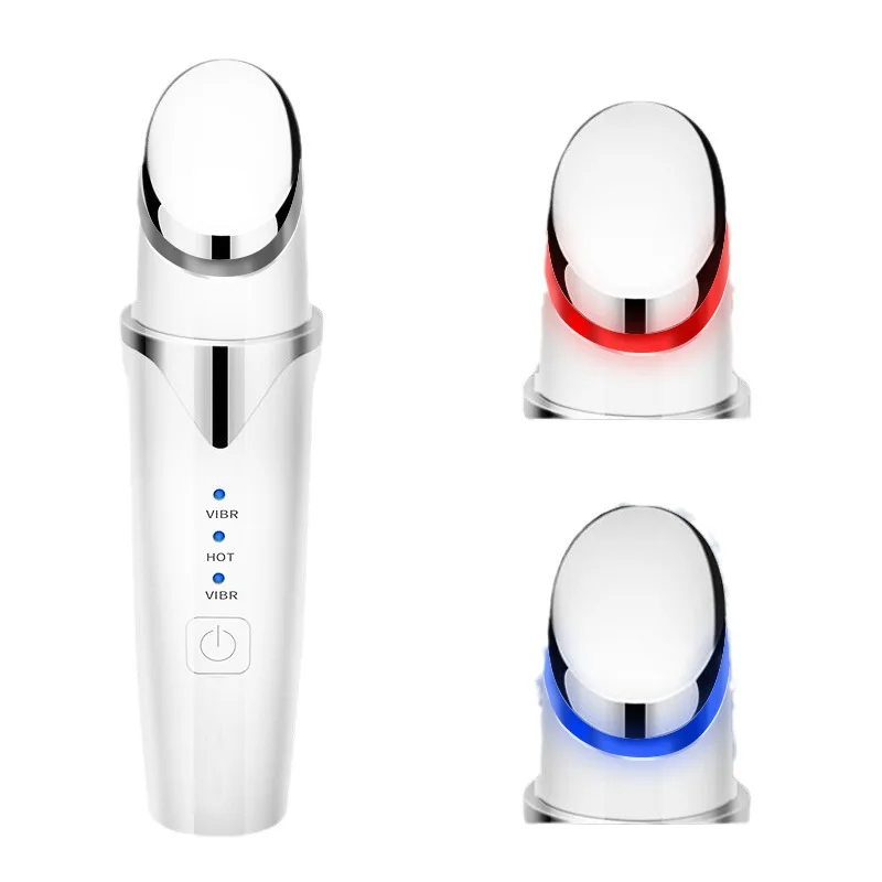 Electric RF Radio Frequency Eye Massager Pen Anti-Ageing Wrinkle Face Lifting Eye Beauty Device Dark Circle Vibrator Hot Massage