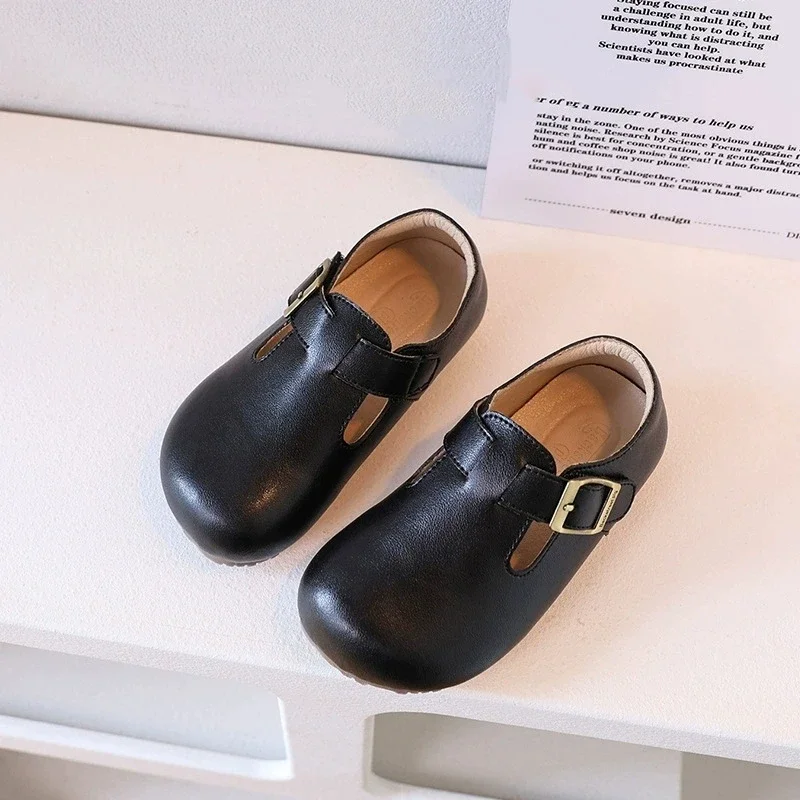 الشتاء طفل الفتيان حذاء كاجوال بطانة دافئة لينة الحبوب جلد البقر الأطفال أحذية قطنية مدرسة حفلة بنات مدرسة مساء حفلة #5