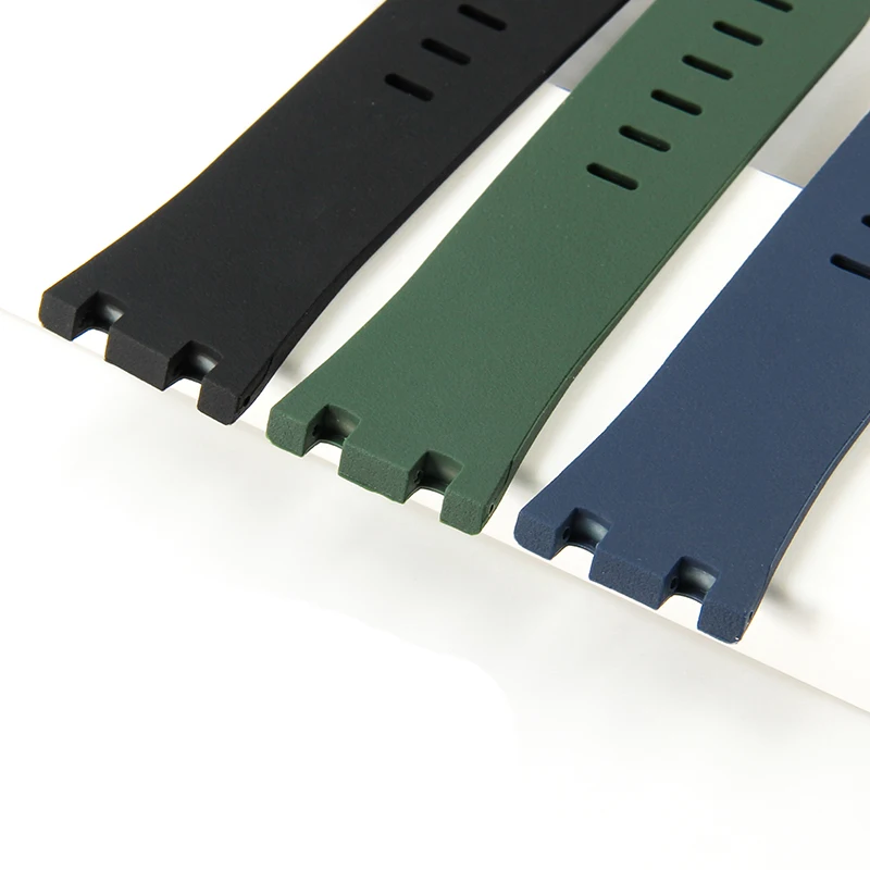 ل أوديمارس وبيجيه رويال أوك حزام الأصلي AP 15710 26470 سيليكون المطاط الرياضة حزام ساعة اليد 28 مللي متر حزام الساعات اكسسوارات