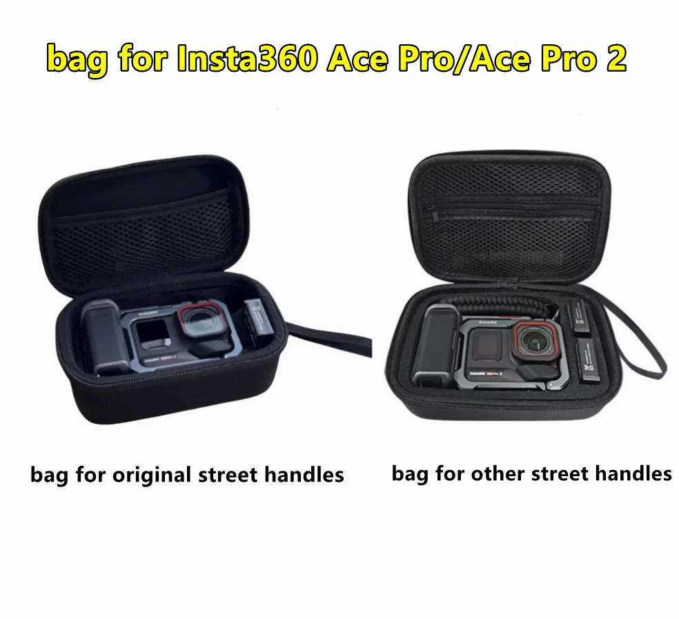 

For Insta360 Ace Pro 2/1 Xplorer Grip Storage Bag EVA Portable Travel Carrying Case For Action Camera StreetPhoto Kit Bag