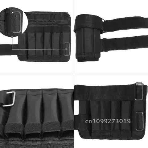 2 confezioni caricamento massimo 5/10 kg polso regolabile supporto ponderato esercizio peso allenamento muscolare peso polso costruzione caviglia Oxford