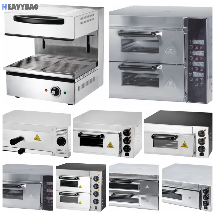 Heavybao Commercial Lift Electric Salamander Single Pizza Maker Oven Automatic Pizza Making Machine