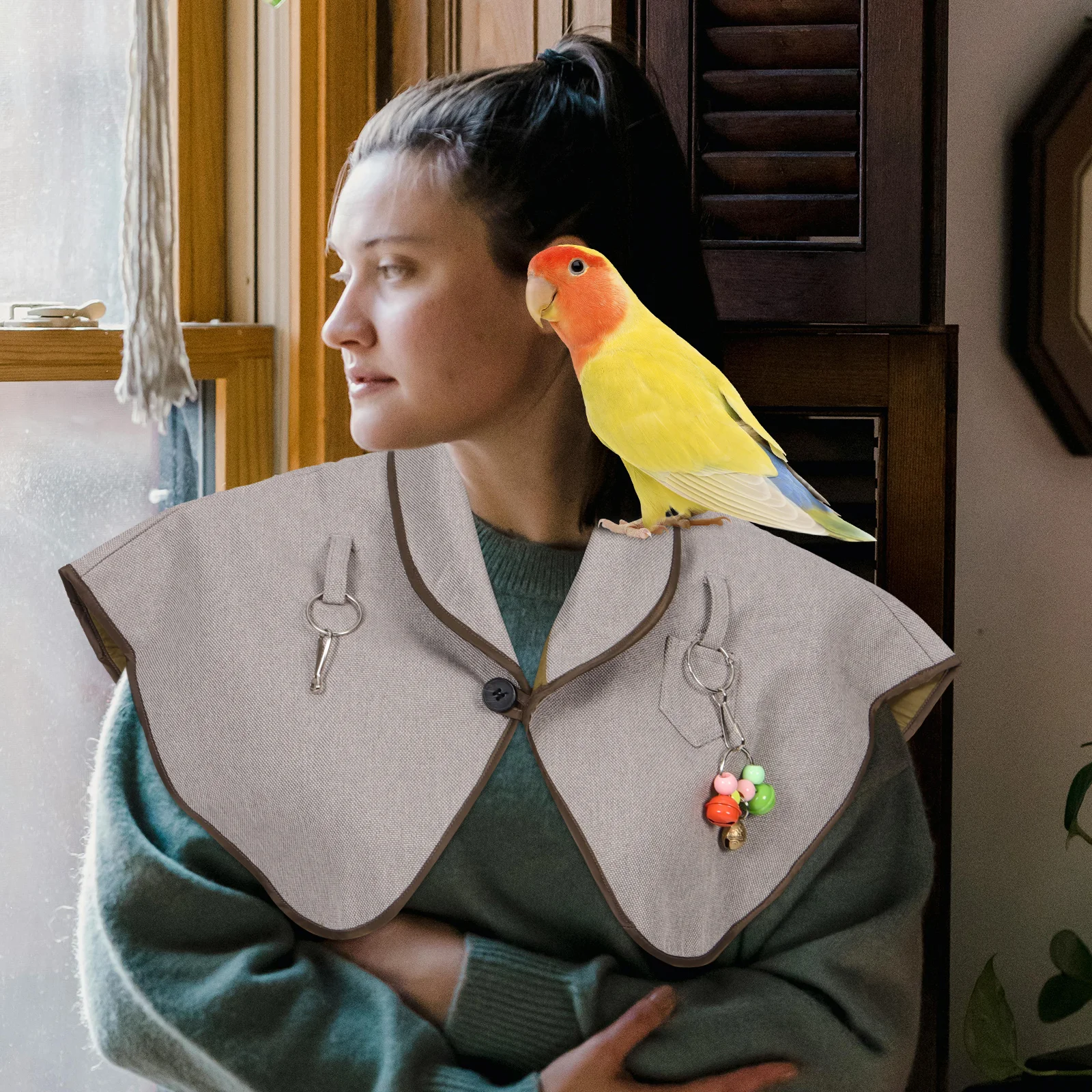 

Protector Anti-Bite Pad Durable Reusable Mat for Pet Birds Training Shoulder Protector Parrot Protective Shawl