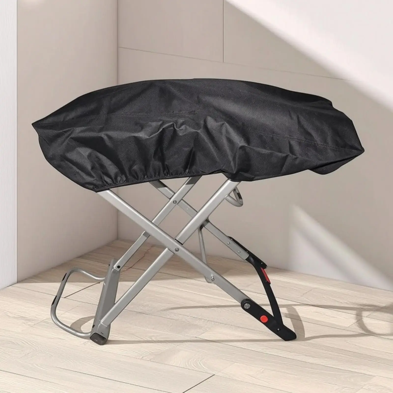 Outdoor Barbecue Protection Cover 210D Oxford Heavy Duty Waterproof Grill Cover Secure Fit for Mobile Grill Cart