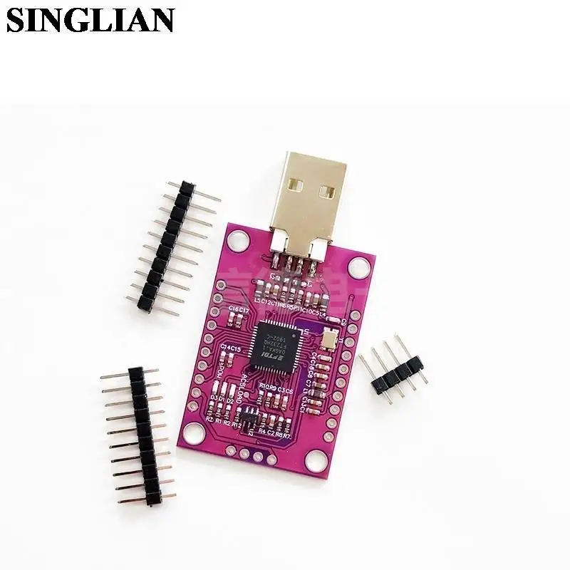 MCU FT232H High-speed Multi-function/USB To JTAG UART/FIFO SPI/I2C Module External Memory